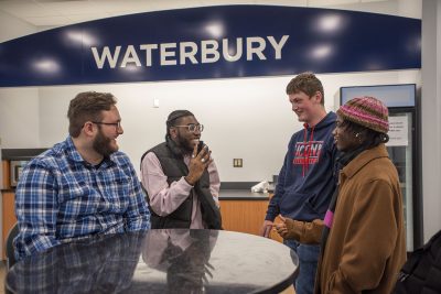 student lounge in waterbury